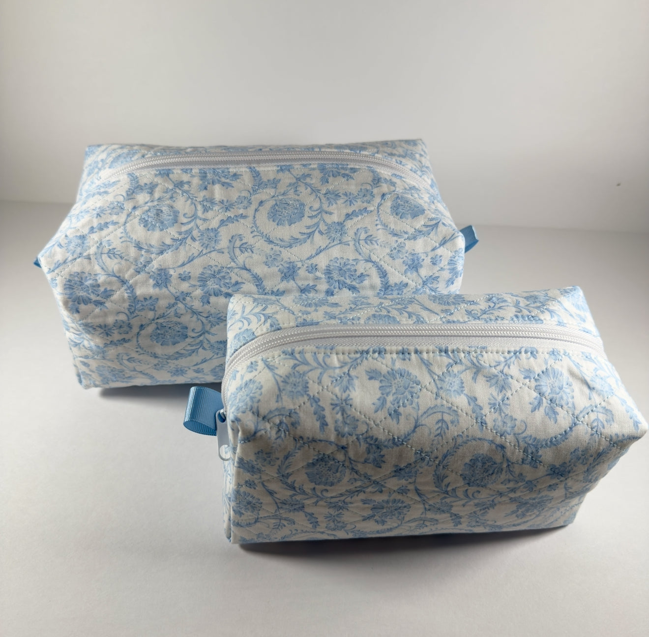 Chinoiserie Scroll Quilted Boxy Makeup