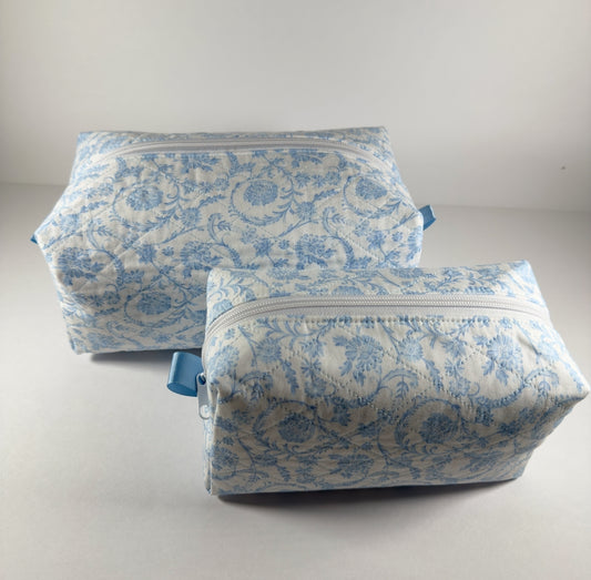 Chinoiserie Scroll Quilted Boxy Makeup